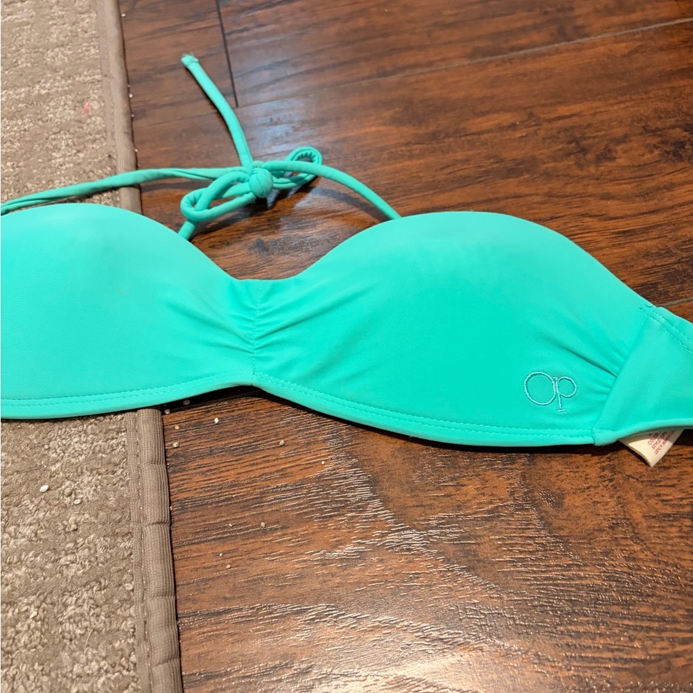 OP Women's Turquoise Bikini Top